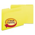 Smead Pressboard Folder, 1/3 Cut, Yellow, PK25, Size: Letter 21562